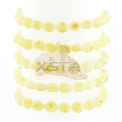 Raw amber matt bracelet